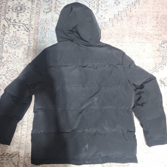 Levi's Strauss Full-Zip Snap Quilted Hooded Parka Coat Black Mens Sz X-Large N - Picture 8 of 8